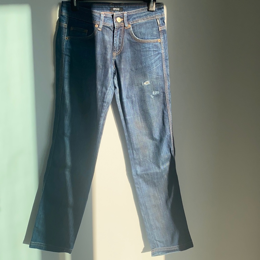 Versace Skinny Dark Blue Jeans W26 IT40